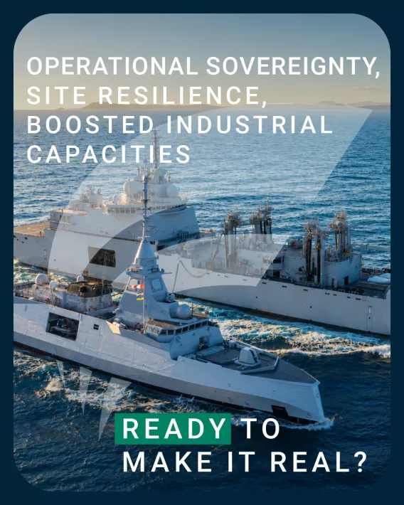 Carroussel visual from LinkedIn campaign - boosted industrial capacity