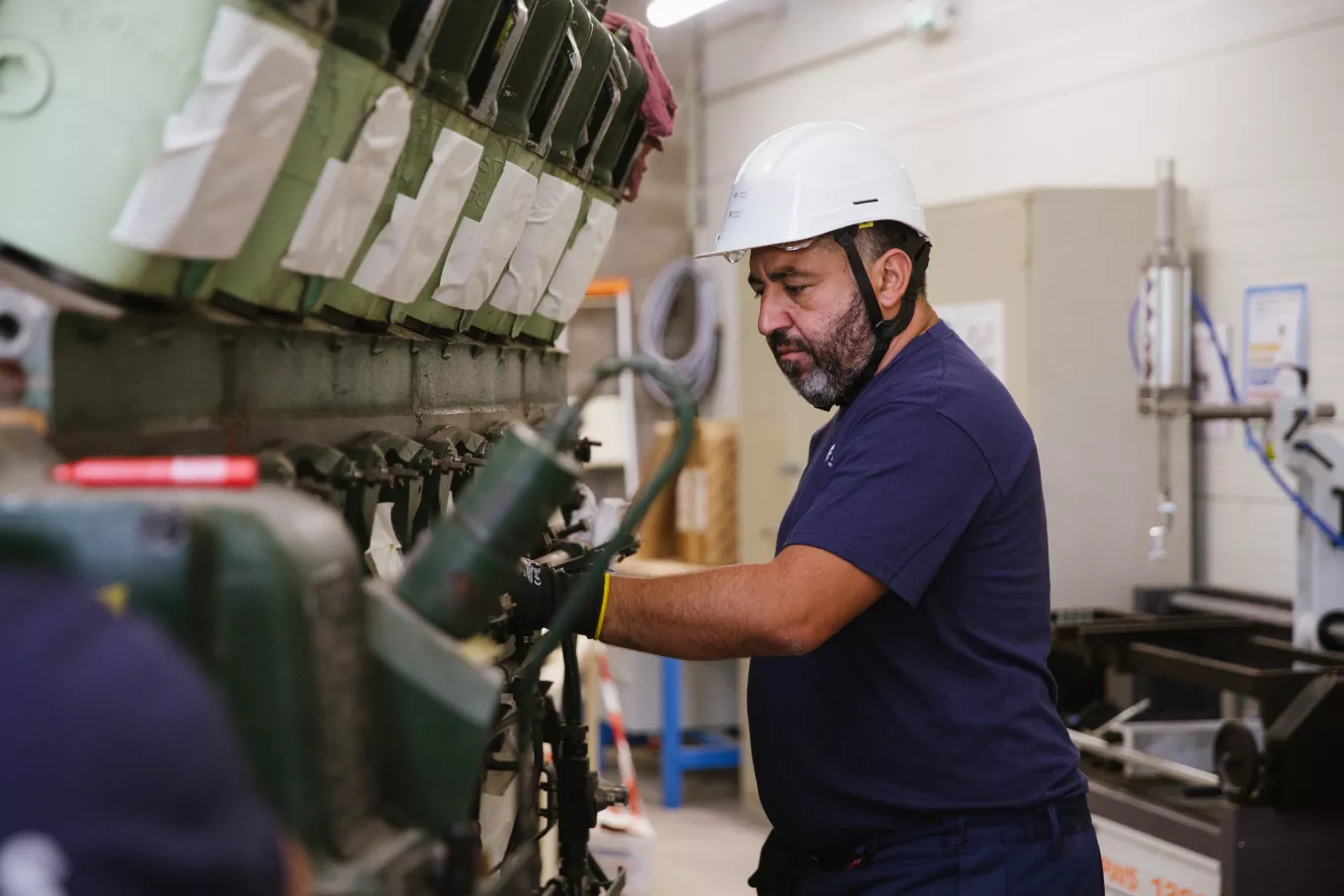 Worker in a nuclear plant