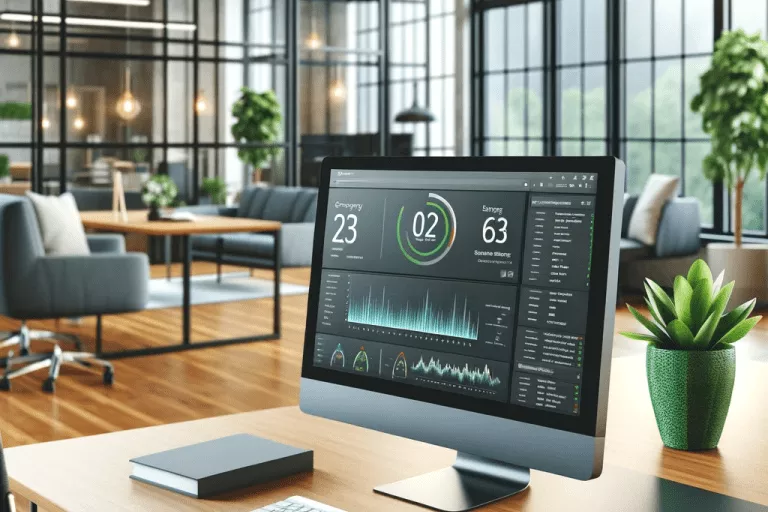 computer in an office