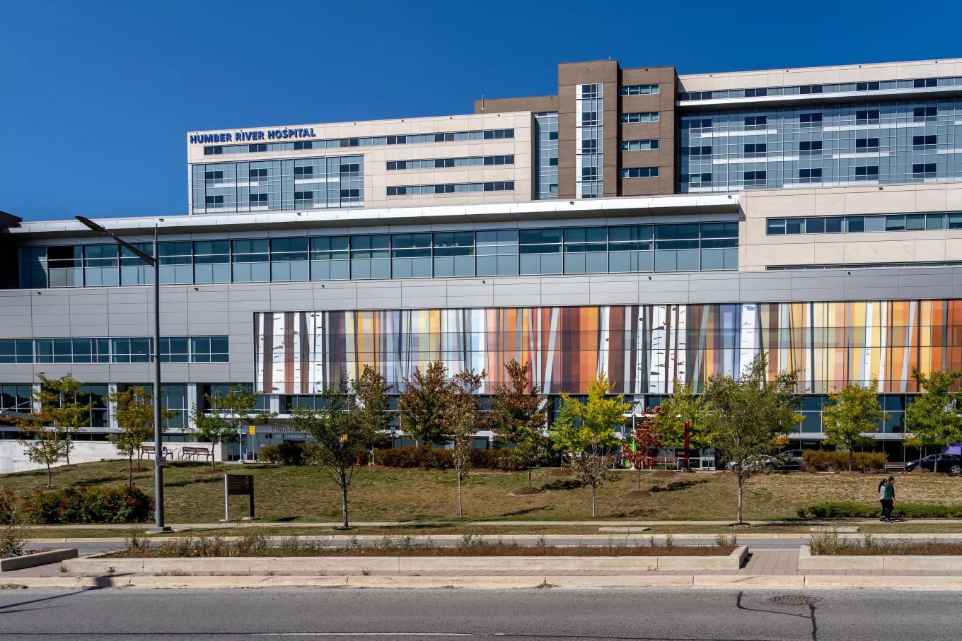 North York, Toronto, Canada - September 23, 2020: Humber River Hospital in North York, Toronto, Canada on September 23, 2020.