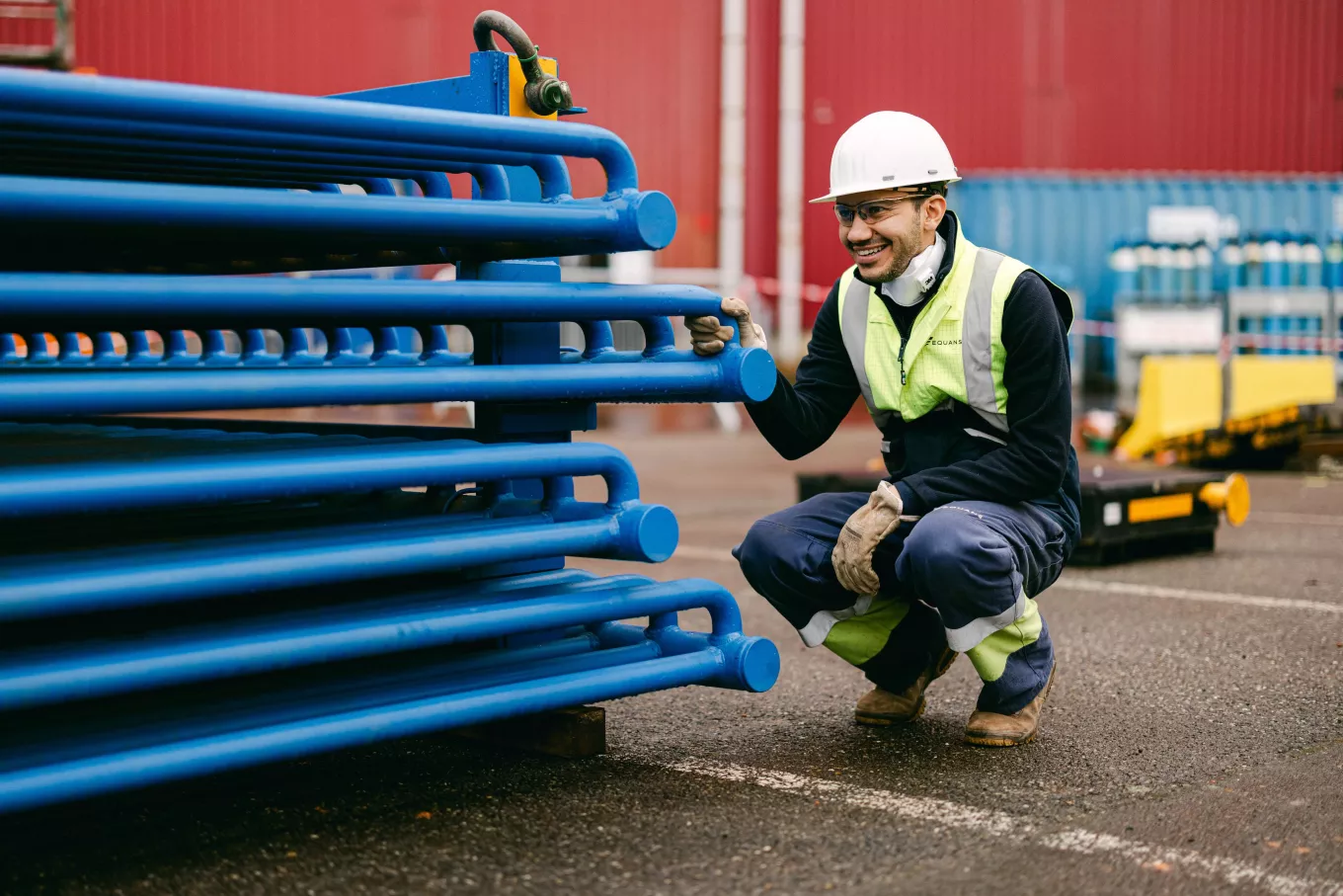 equans technician on an installation