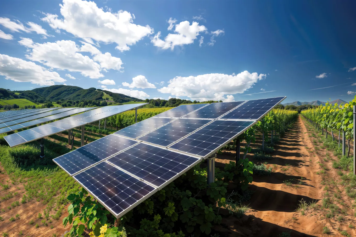 Nature and technology thrive in agrovoltaic agriculture