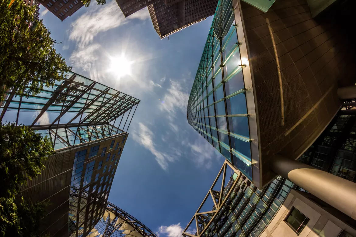 Detail of Modern Buildings In Berlin, Germany