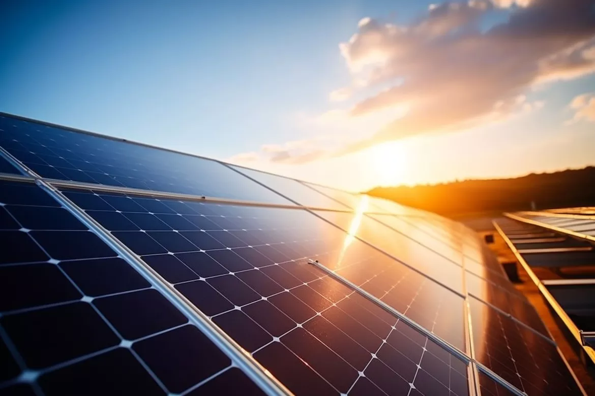 solar panel in a field