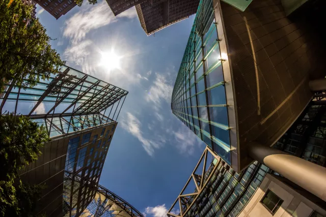 Detail of Modern Buildings In Berlin, Germany